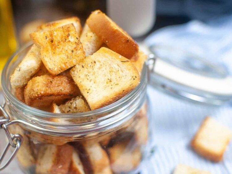 Tofu Croutons for Soup in the Air Fryer