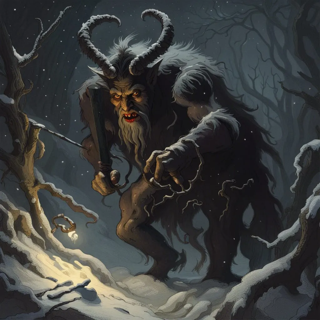 Krampus Art: A Visual Exploration of Folklore and Fear